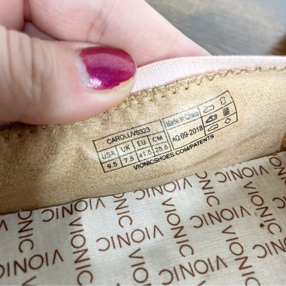 VIONIC Caroll Flats in Pink Size 9.5 - Picture 3 of 6